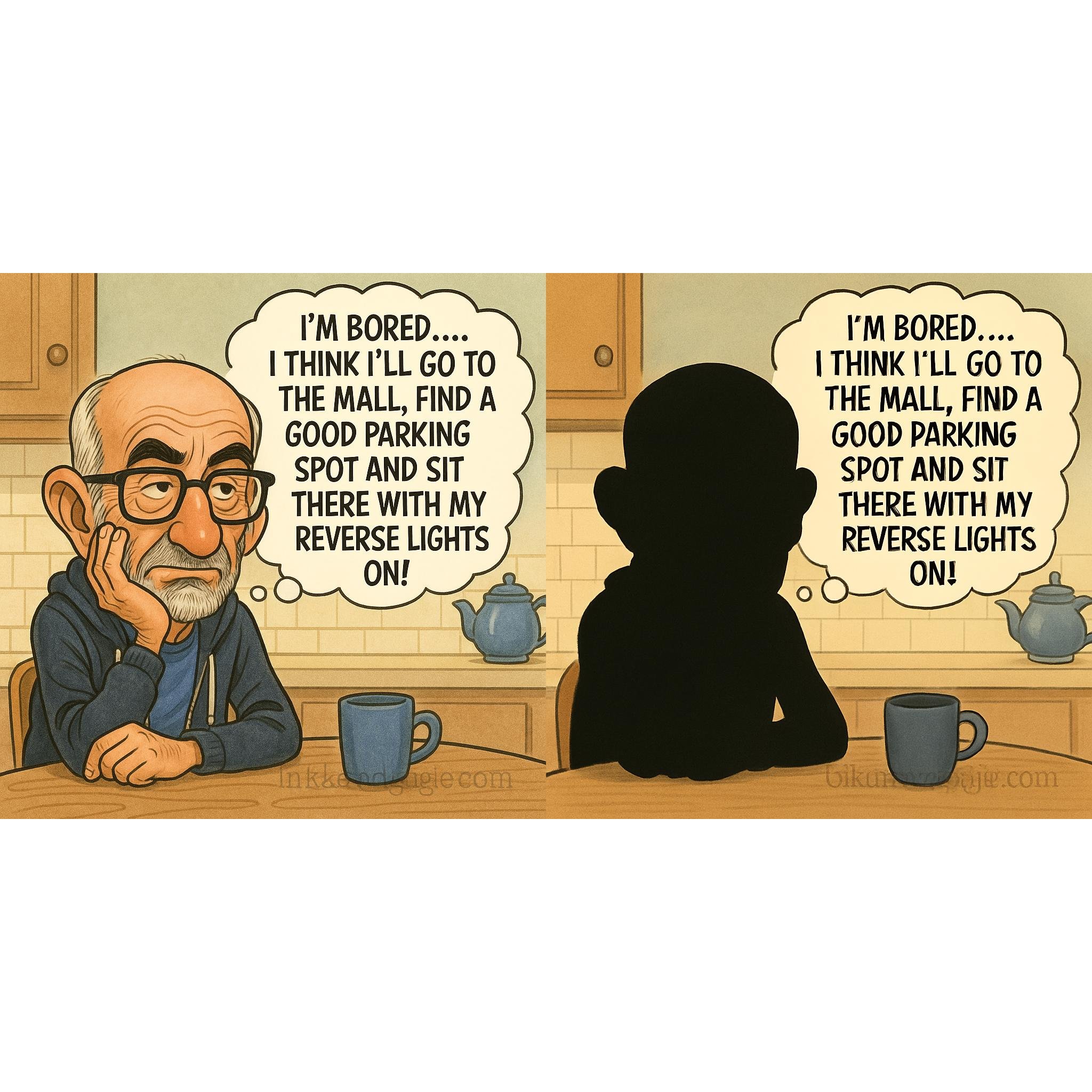 Replace the silhouette with your caricature